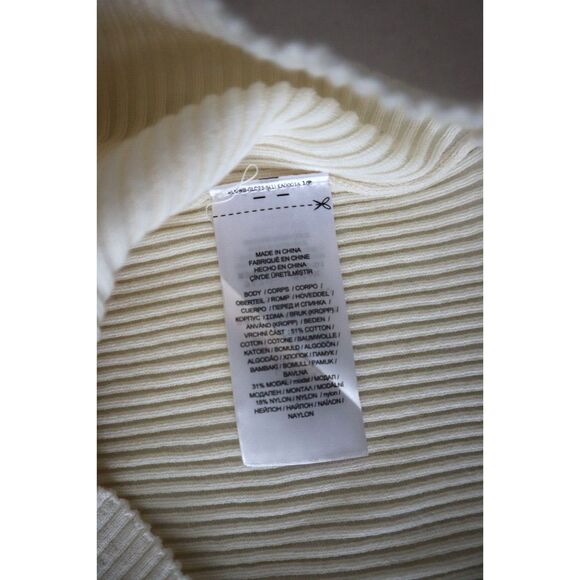 Lauren Ralph Lauren Women Sz 2XL Winter Cream L/S Ribbed Turtleneck Sweater - Picture 6 of 11